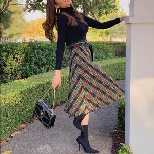 NWT ZARA MID SKIRT TWEED